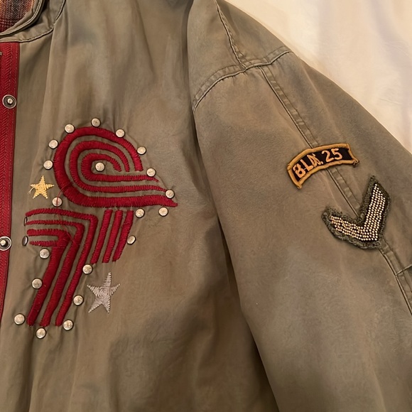 Patched jacket green - Picture 5 of 13